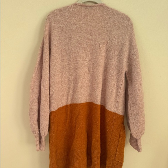 Madewell Pink and Orange Open Cardigan - Picture 3 of 5